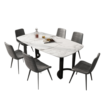 Moderne marmeren eettafel Eetkamermeubels